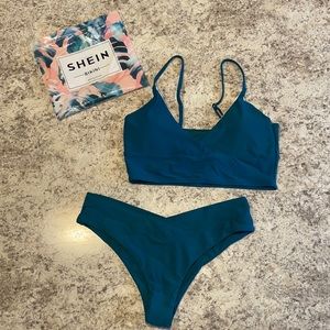 Medium Shein Swim Suit - Teal